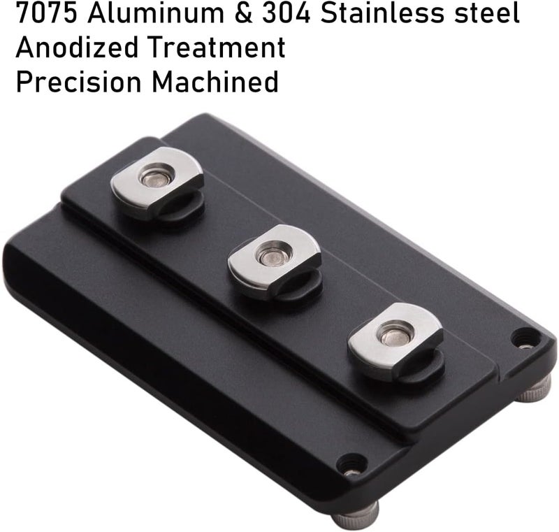 Zelnoox Arca Swiss Tripod Mount Plate,Mlok to Arca Dovetail Rail,Compatiable with ARCA/RRS Dovetail Standard,Hunting Tripod Quick Release Adapter - Image 2